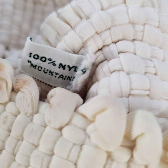 Vintage 1950s Skyland Crafts 100%Nylon  Woven Drawstring Boho Bag/Pouch - Picture 7 of 12